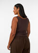Fitted basic top with reversible function, Brown, Model image number 2