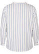 Striped blouse with tie detail, White, Packshot image number 1