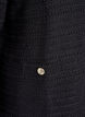 Cardigan with textured knit and decorative buttons, Black, Packshot image number 3