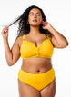 Brazilian bikini briefs with a regular waist, Yellow, Model image number 0