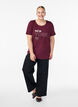 FLASH - T-shirt with motif, Dark Bordeaux, Model image number 1