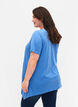 Cotton t-shirt with short sleeves, Ultramarine HEAVENLY, Model image number 1