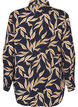 Shirt with leaf print and collar, Ev. Blue w. Leaf AOP, Packshot image number 1