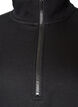 Sweatshirt dress with a high ribbed collar and zip, Black, Packshot image number 2
