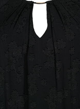 Dress with short sleeves, Black, Packshot image number 2