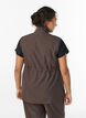 Sleeveless vest with an elasticated waist, Brown, Model image number 2
