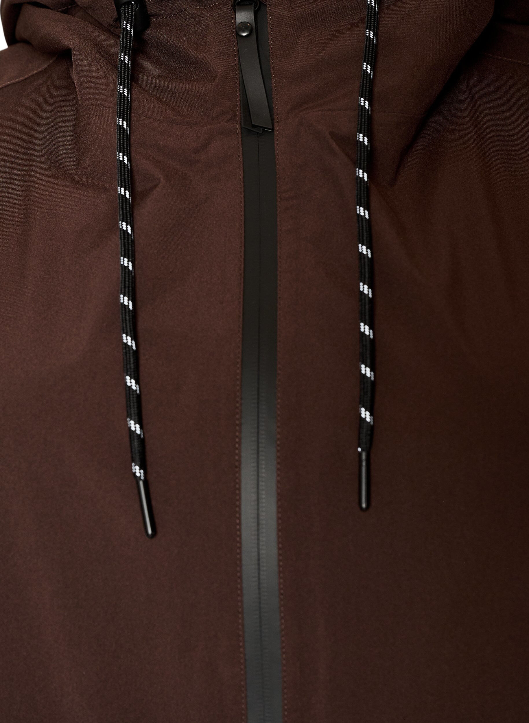 ZizzifashionRaincoat with pockets and hood, Brown, Packshot image number 2