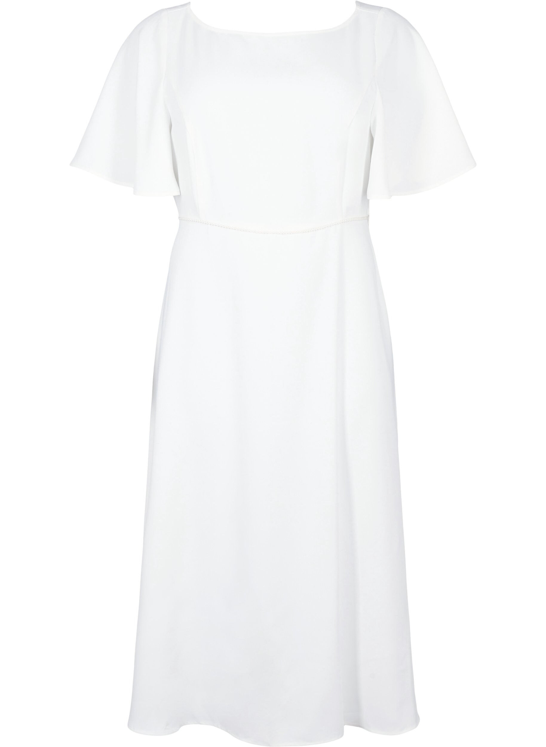 Zizzifashion Party dress with empire cut, Bright White, Packshot image number 0