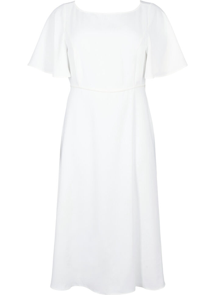 Party dress with empire cut, Bright White, Packshot image number 0
