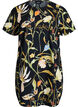 Cotton tunic with a floral print, Black, Packshot image number 0