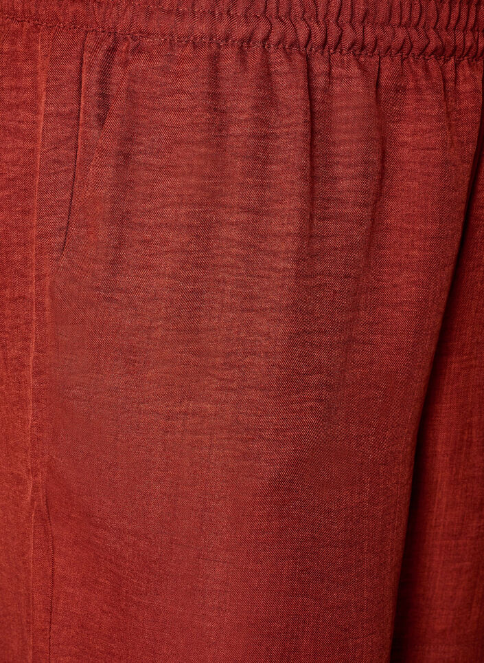 Shorts with pockets and high waist, Red, Packshot image number 2