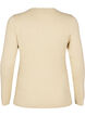 Tight-fitting knitted blouse with glitter thread, Beige, Packshot image number 1