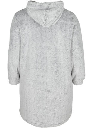 Teddy dress with hood, Light Grey, Packshot image number 1