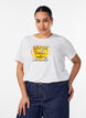 T-shirt with motif, White, Model image number 0