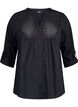 FLASH - Shirt with crochet detail, Black, Packshot image number 0