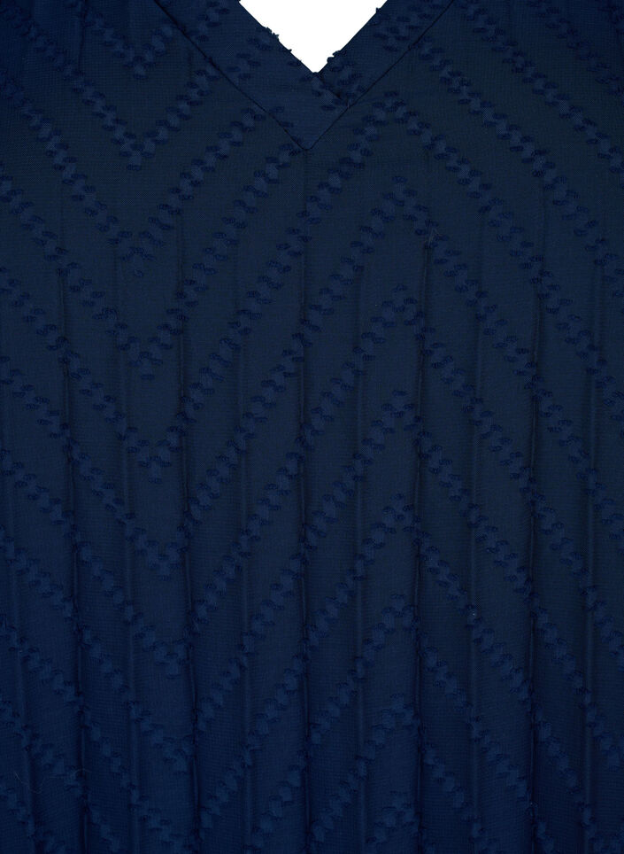Short sleeved pleated dress, Navy Blazer, Packshot image number 2