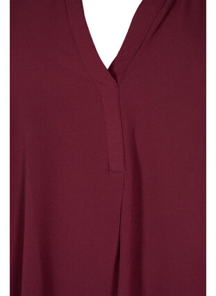 Short-sleeved v-neck blouse, Port Royal, Packshot image number 2