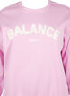 Sweatshirt with terry text, Pink, Packshot image number 2
