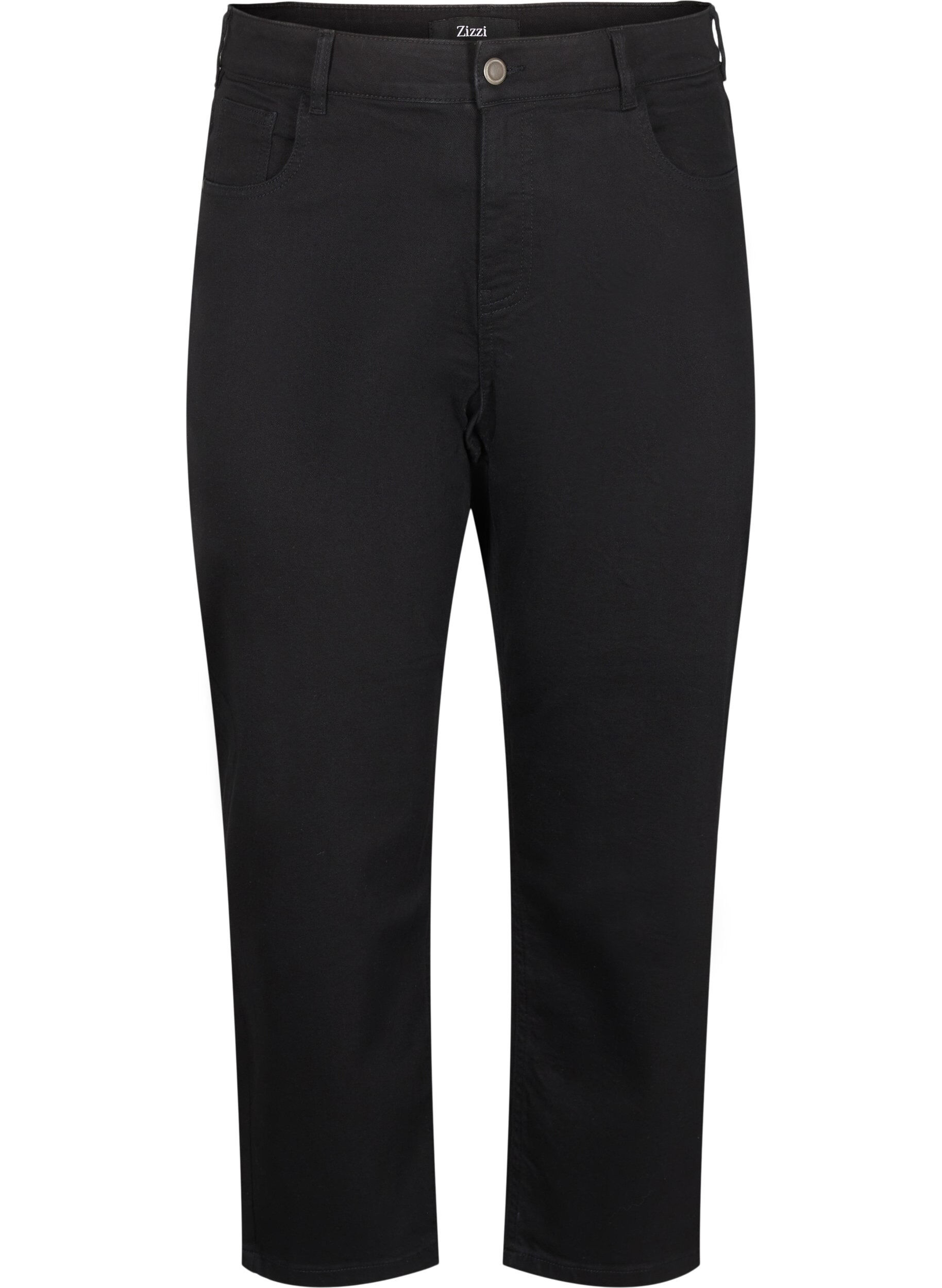 ZizzifashionCropped Vera jeans with a straight fit, Black, Packshot image number 0