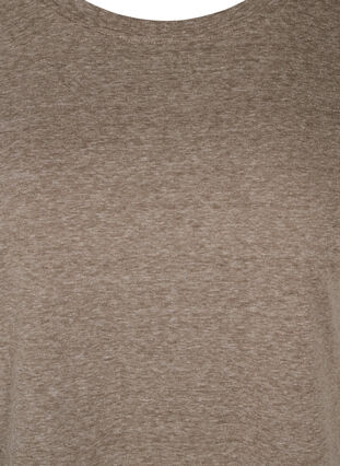 Marled cotton t-shirt, Falcon Melange, Packshot image number 2
