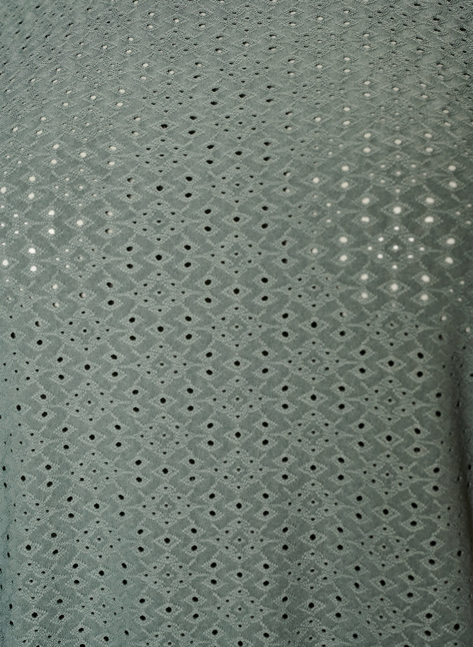 Zizzifashion Blouse with eyelet embroidery and balloon-effect, Green, Packshot image number 2