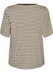 T-shirt with TENCEL&trade; Lyocell and stripes, Brown, Packshot image number 1