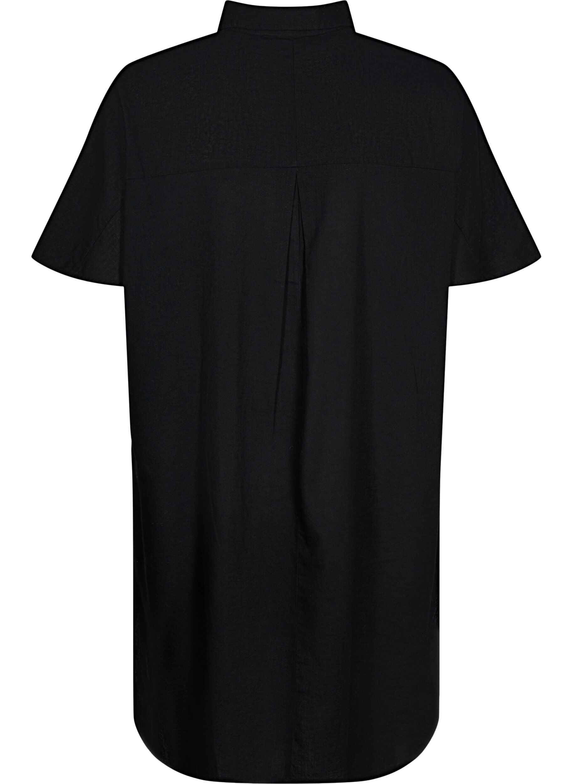 Zizzifashion Long shirt with short sleeves, Black, Packshot image number 1