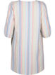 Cotton blend short dress with linen, Multi Color Stripe, Packshot image number 1
