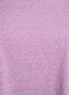 Melange t-shirt with short sleeves, Purple, Packshot image number 2
