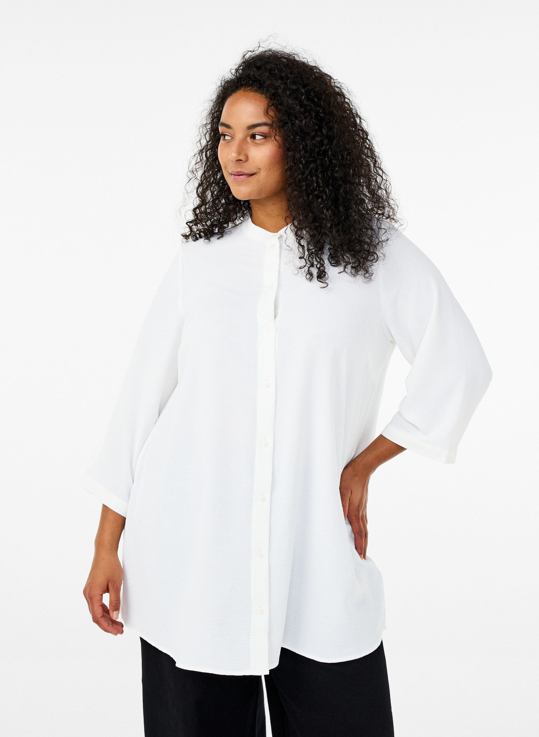 Tunic with 3/4 sleeves, Vanilla, Model
