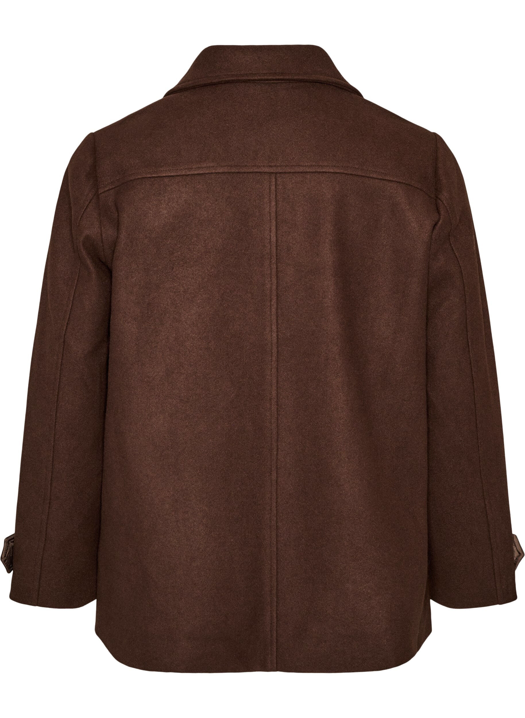 ZizzifashionShort coat with double-breasted button closure, Brown, Packshot image number 1