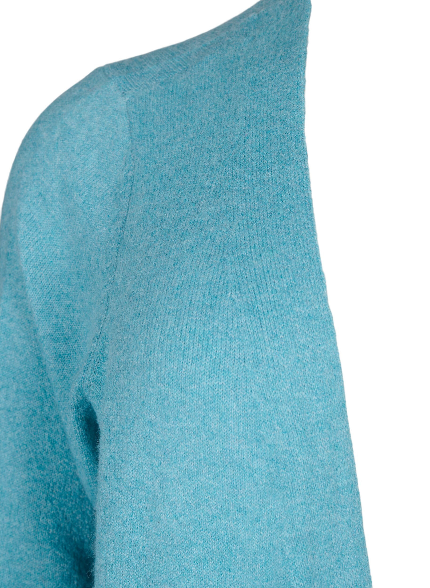 Zizzifashion Long open front cardigan, Reef Water Mel., Packshot image number 2