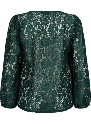 FLASH - Long sleeve lace blouse, Scarab, Packshot image number 1