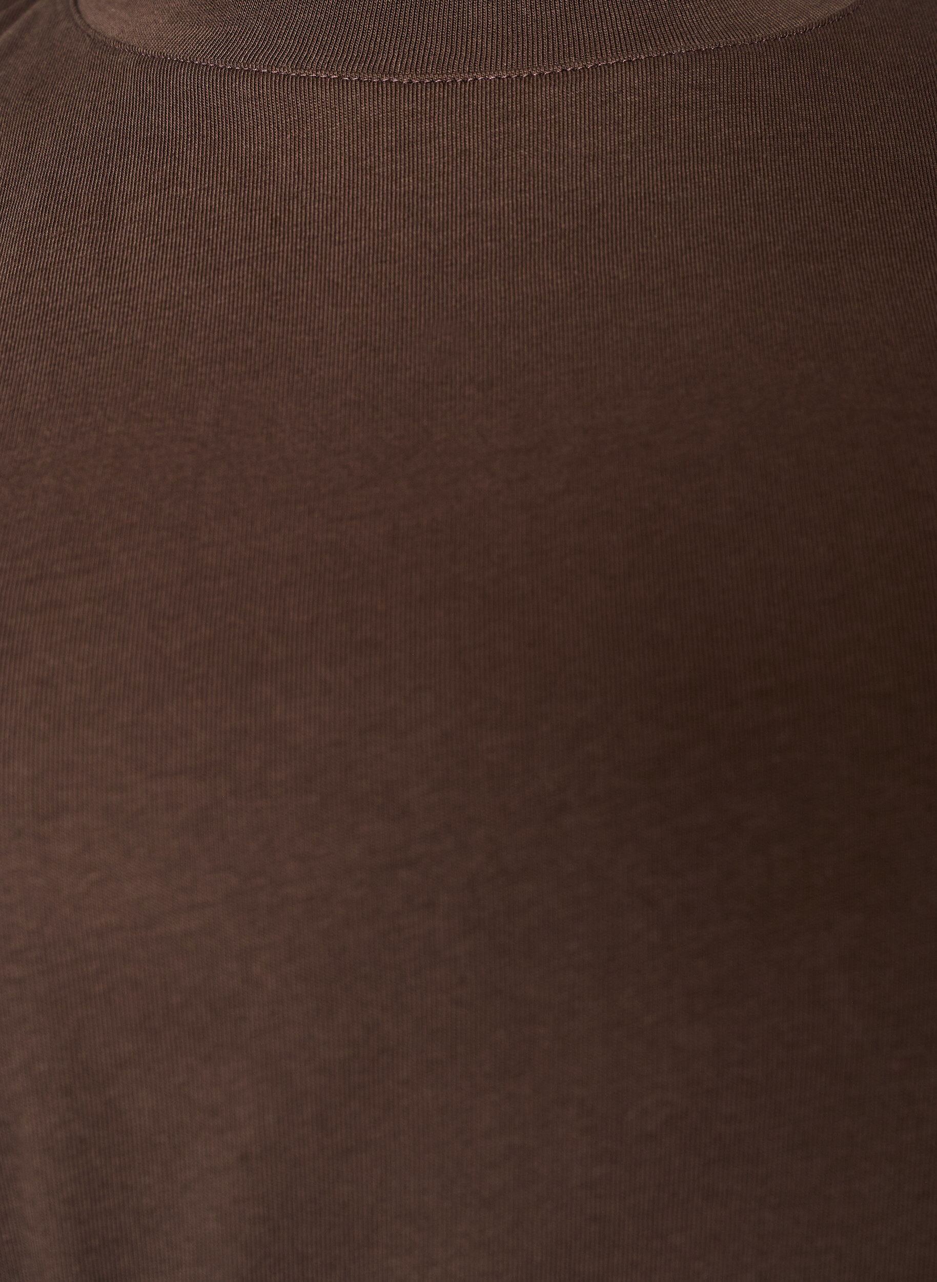 ZizzifashionT-shirt with draped detail, Brown, Packshot image number 2