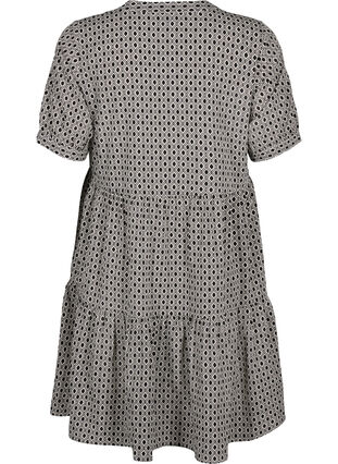 FLASH - Printed A-line dress, Black White Graphic, Packshot image number 1