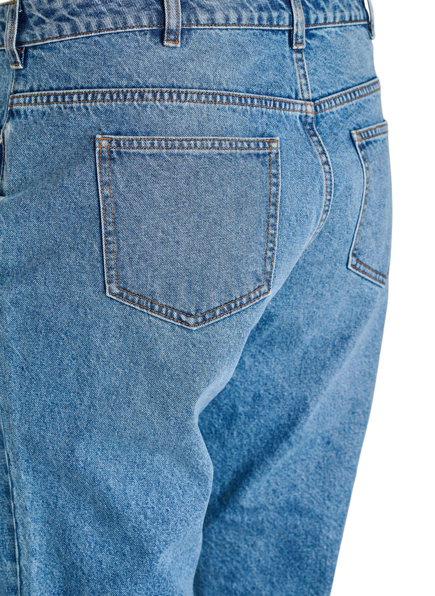 ZizzifashionMille Mom Fit Jeans with high waist, Blue, Packshot image number 3