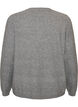 Cardigan with buttons and a rounded front, Grey, Packshot image number 1