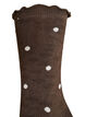 Cotton socks with patterns, Brown, Packshot image number 2