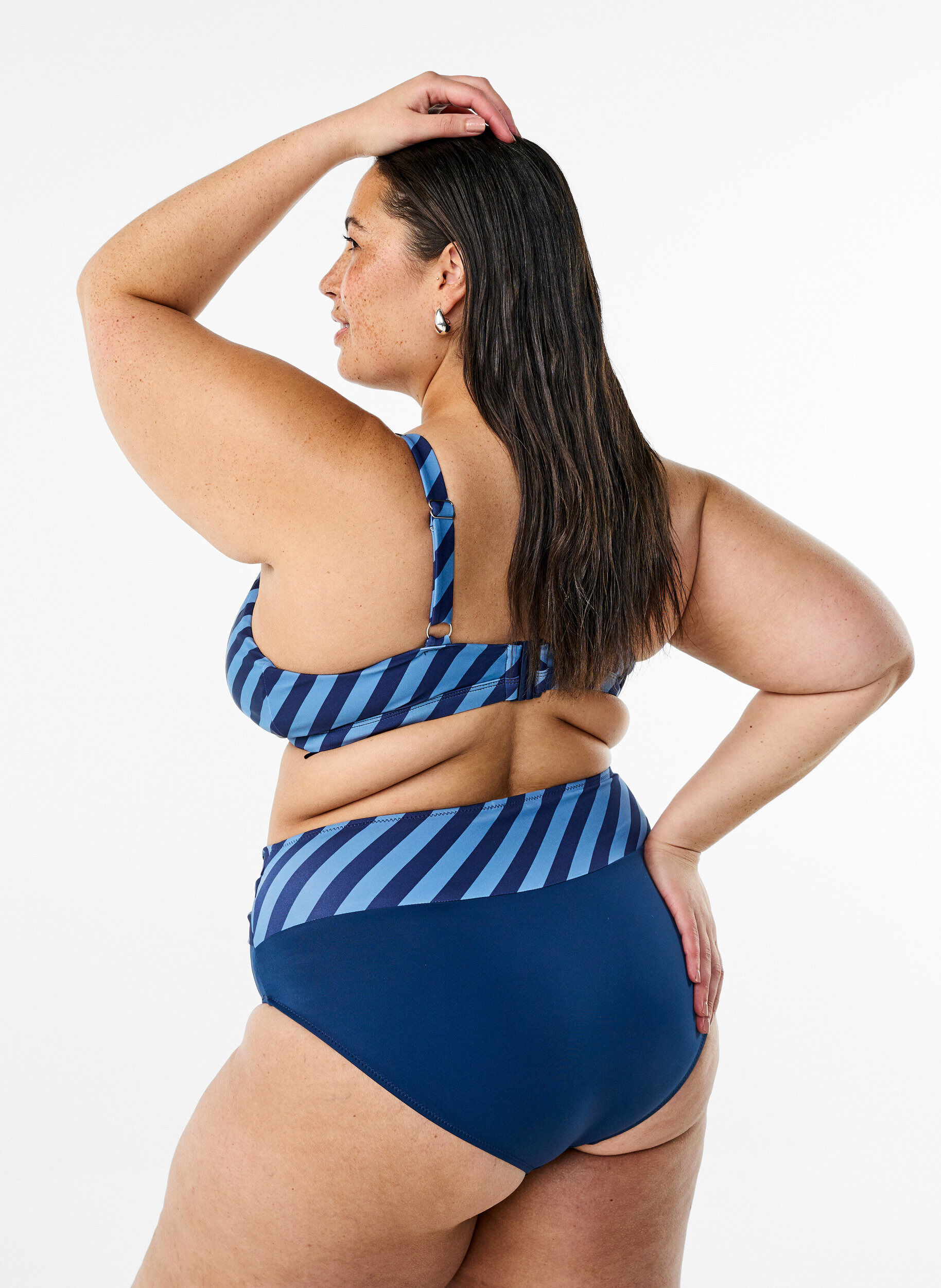ZizzifashionBikini briefs with wrap detail, Blue, Model image number 2