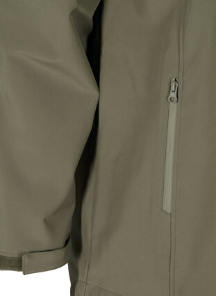 Softshell jacket with removable hood, Bungee Cord , Packshot image number 3