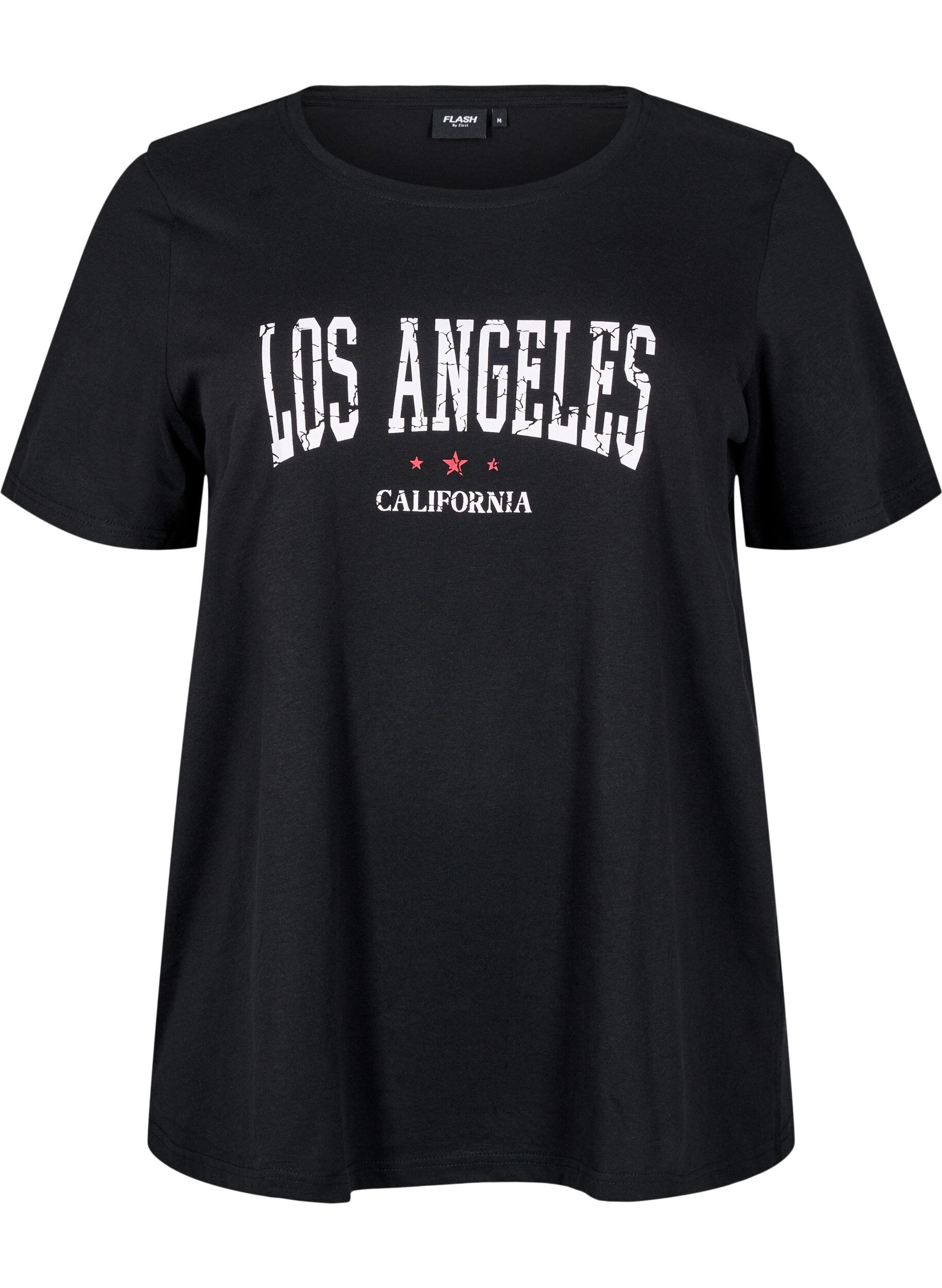 Zizzifashion FLASH - T-shirt with motif, Black, Packshot image number 0