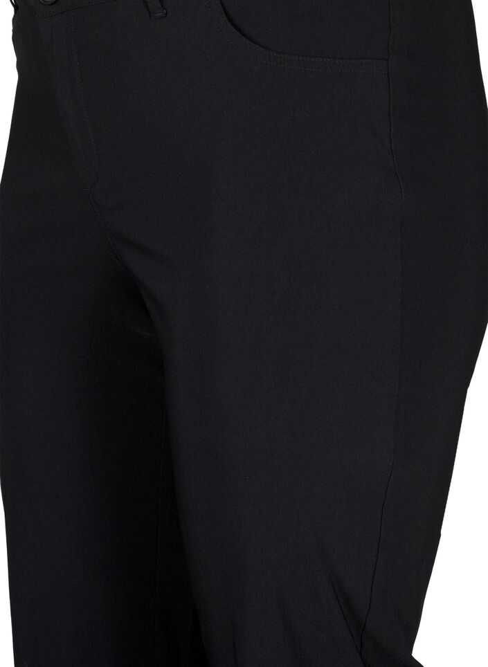 Classic viscose blend trousers, Black, Packshot image number 2