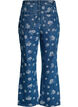 Gemma high-waisted floral jeans, Blue, Packshot image number 1