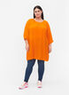Viscose tunic with 3/4 sleeves, Orange, Model image number 1