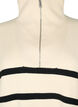 Pullover with stripes and high collar	, Birch w. Black, Packshot image number 2