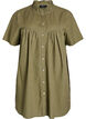 A-shaped tunic with short sleeves and buttons, Green, Packshot image number 0