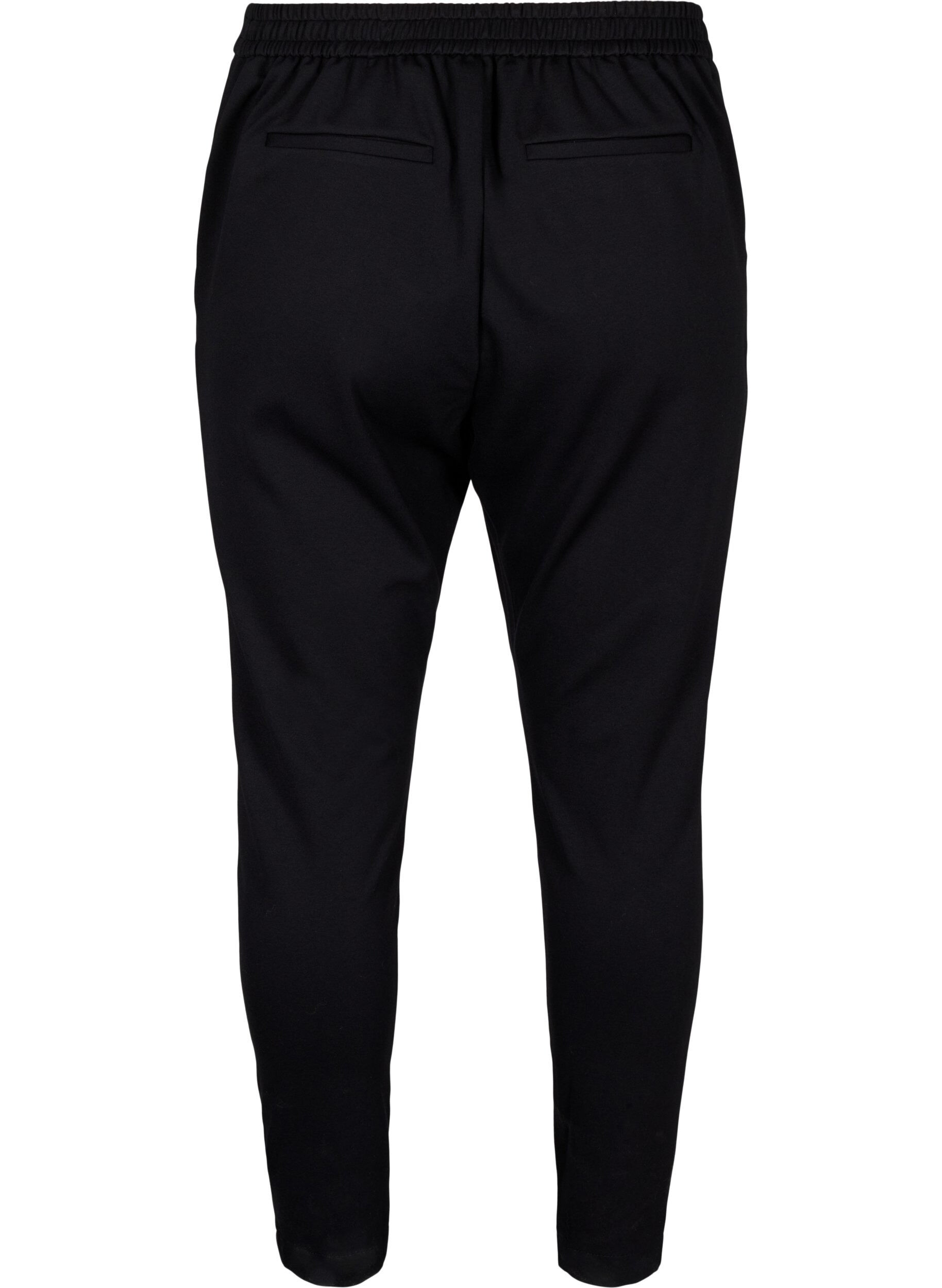 Zizzifashion Cropped trousers with pockets, Black, Packshot image number 1