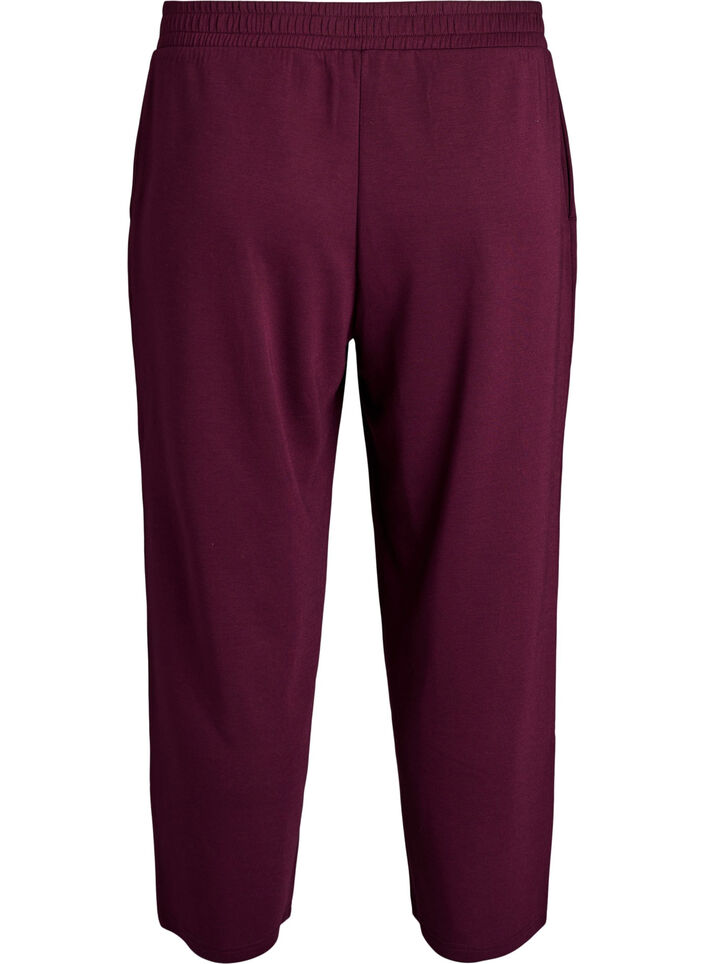 7/8 modal mix pants with pockets, Dark Bordeaux, Packshot image number 1