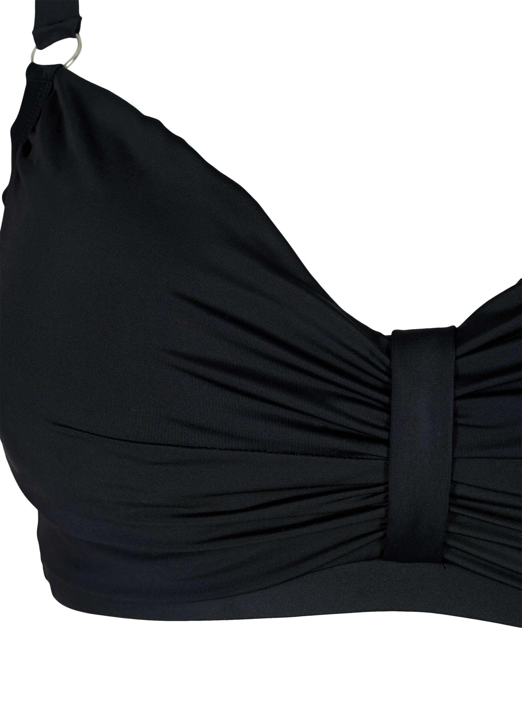 ZizzifashionUnderwire bikini bra with draping, Black, Packshot image number 2
