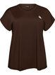 Solid-coloured training T-shirt, Brown, Packshot image number 0